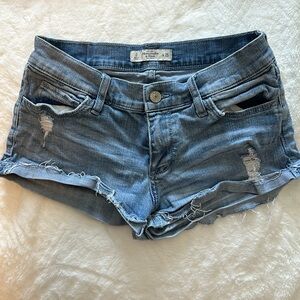 Abercrombie & Fitch worn denim shorts